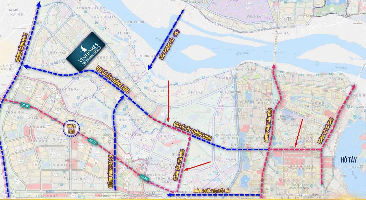 Vị Trí Vinhomes Đan Phượng